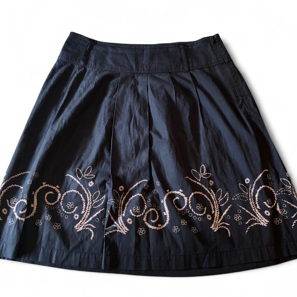 Unbranded Women's Black and Navy Skirt